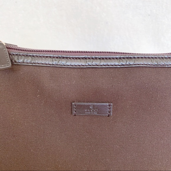 NWT Authentic Gucci GG Woven Denim Shoulder Bag - Picture 6 of 10